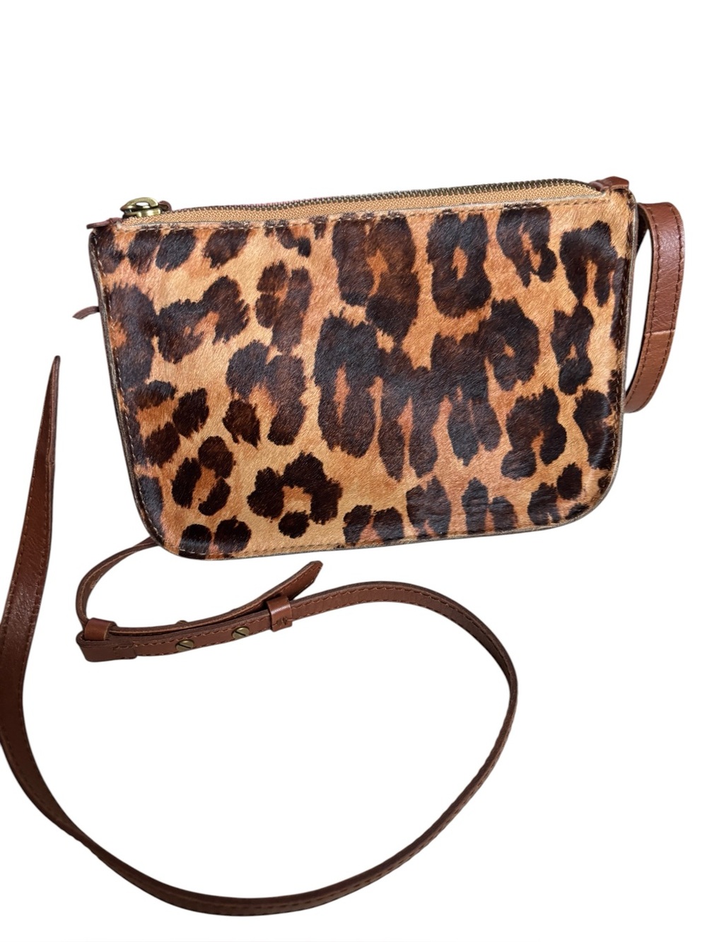Super Cute Calfhair Leopard Print Bag by Madewell